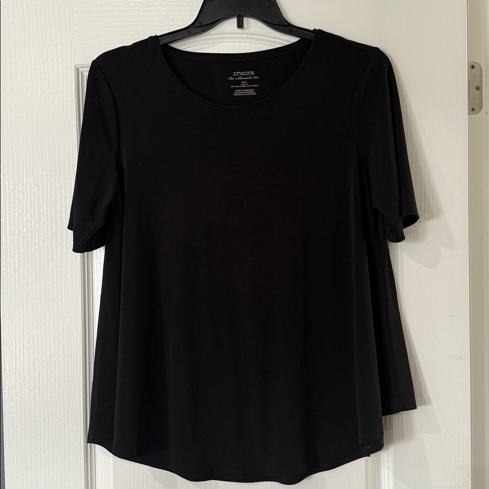 Chico’s The Ultimate Tee‎ Black Size 2